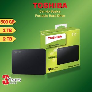 Toshiba Canvio Basics 1TB USB 3.0 External Hard Drive (DTB440)