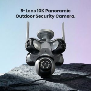 Wireless Outdoor 20MP 5 Lens CCTV 360 Degree Panoramic Motion Detection FFvideo Wifi IP Camera