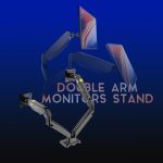 NB North Bayou Dual Monitor Desk Mount Stand Full Motion Swivel Computer Monitor Arm for Two Screens 17-27 Inch with 4.4~19.8lbs Load Capacity for Each Display F160