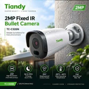 RELIABLE Tiandy TC-C32GN Camera | Superb 2MP Model